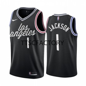 Herren NBA LA Clippers Trikot Reggie Jackson 1 Nike 2022-23 City Edition Schwarz Swingman